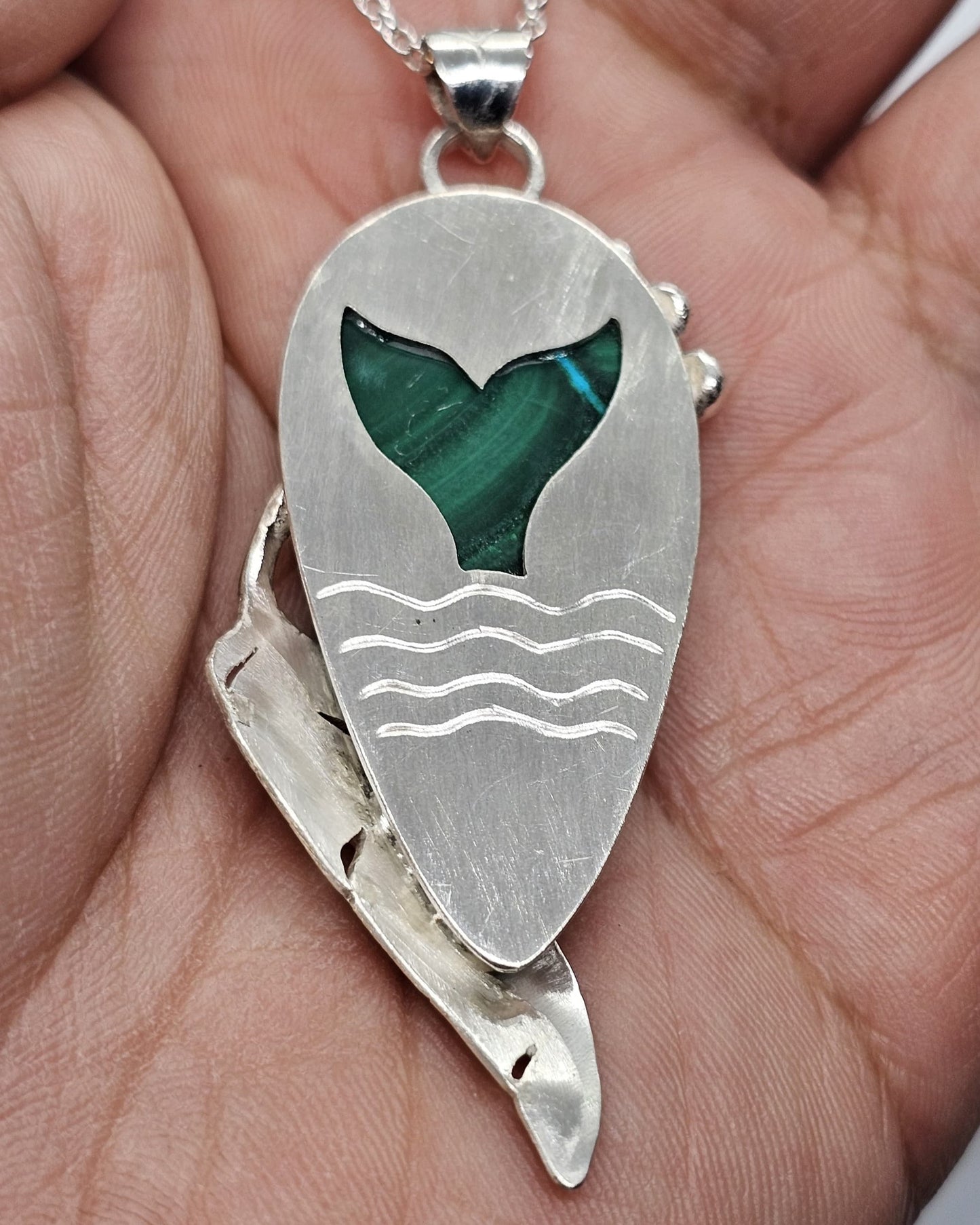 Collier 0029 Océan Malachite Crisocolle