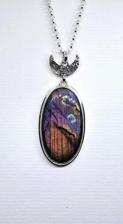 Coiller 0025 Femme Connectée à la Nature Labradorite Violette