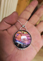 Collier artisanal #0082 en argent 925 Labradorite Galaxy